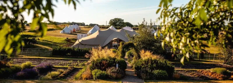 Wedding tent and accommodation