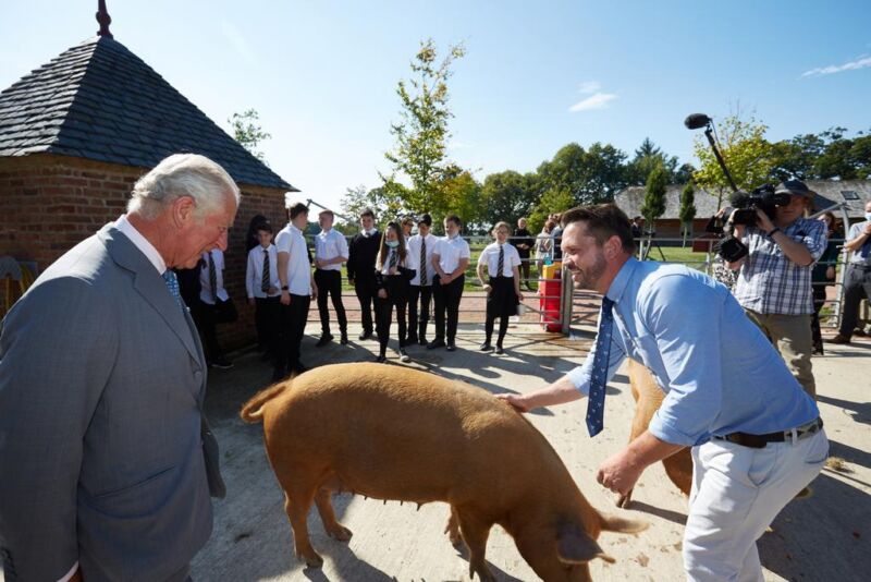 Jimmy Doherty and Prince Charles The Prince’s Foundation launches food education programme