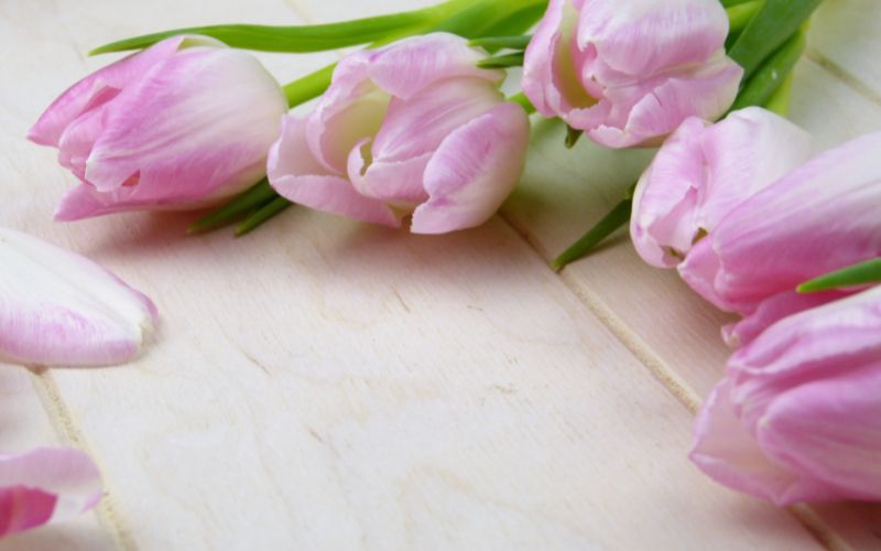 Mother's Day flowers on a table