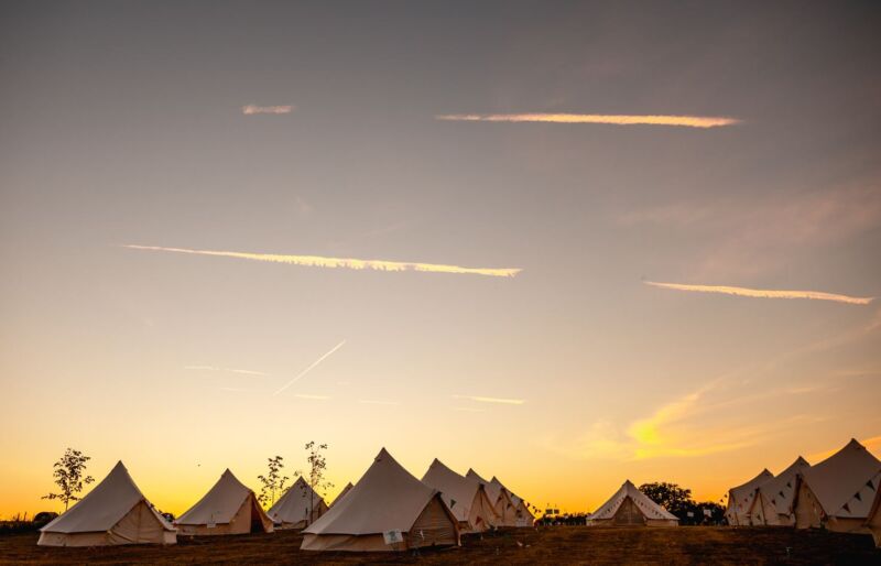 Wedding tent and accommodation