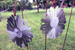 Suffolk Libraries Daisy Chain Art Installation at Jimmy's Farm & Wildlife Park