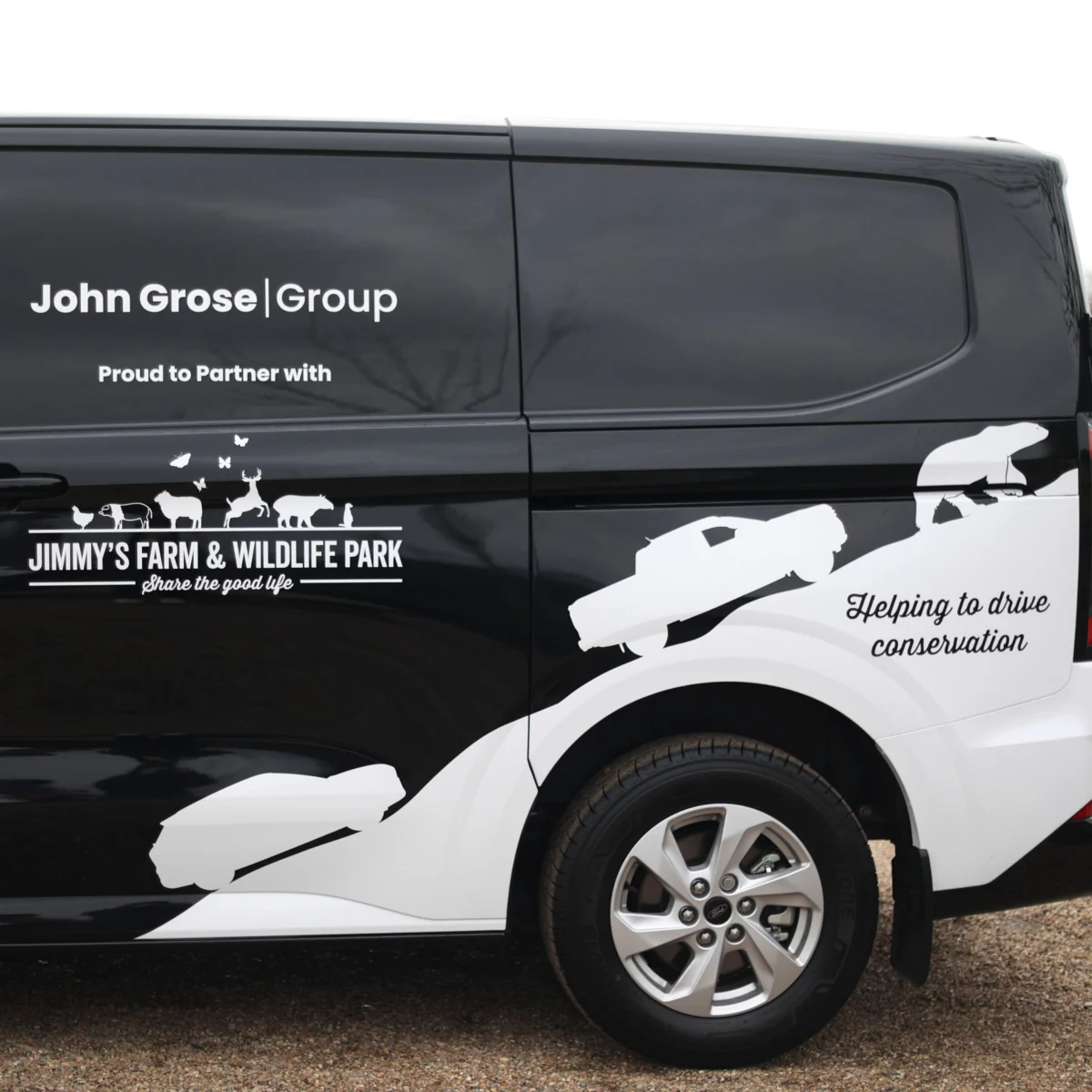 John Grose Group vehicle with Jimmy’s Farm branding John Grose Group vehicle with Jimmy's Farm branding